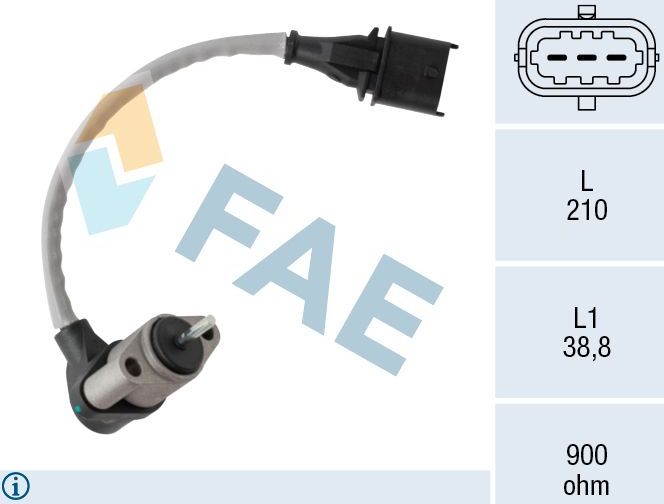 Датчик положения коленвала FAE. Артикул 79383