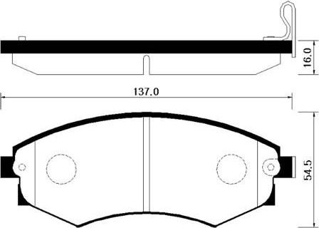 Тормозные колодки HSB. Артикул HP4001
