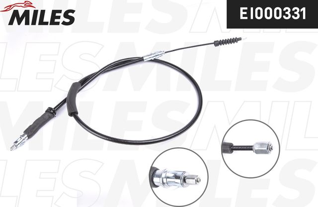 Трос ручника (тросик ручного тормоза) Miles задний правый/левый для Ford Cougar 1998-2001. Артикул EI000331