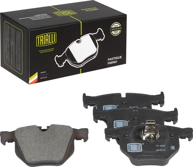 Тормозные колодки Trialli (Low-Metallic). Артикул PF 4006