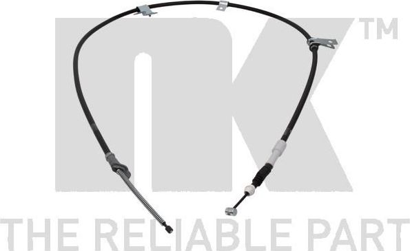 Трос ручника (тросик ручного тормоза) NK левый для Toyota Prius II (XW20) 2004-2009. Артикул 9045221