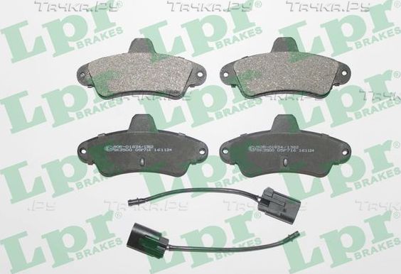 Тормозные колодки LPR задние для Ford Mondeo I 1993-1996. Артикул 05P716