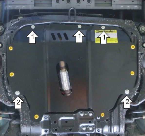 Защита Мотодор для картера и КПП Changan Eado 2013-2026. Артикул 67202