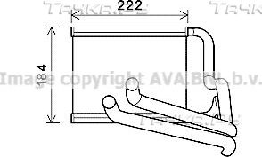 Радиатор отопителя (печки) AVA для Hyundai i30 I 2007-2012. Артикул HY6236