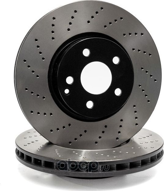 Диск тормозной передний перфорированный (Absel). Артикул MS423017