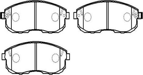 Тормозные колодки HSB передние для Nissan Juke I 2010-2019. Артикул HP8340