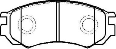 Тормозные колодки HSB. Артикул HP9051