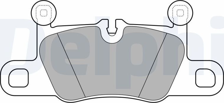 Тормозные колодки Delphi (Low-Metallic). Артикул LP3614