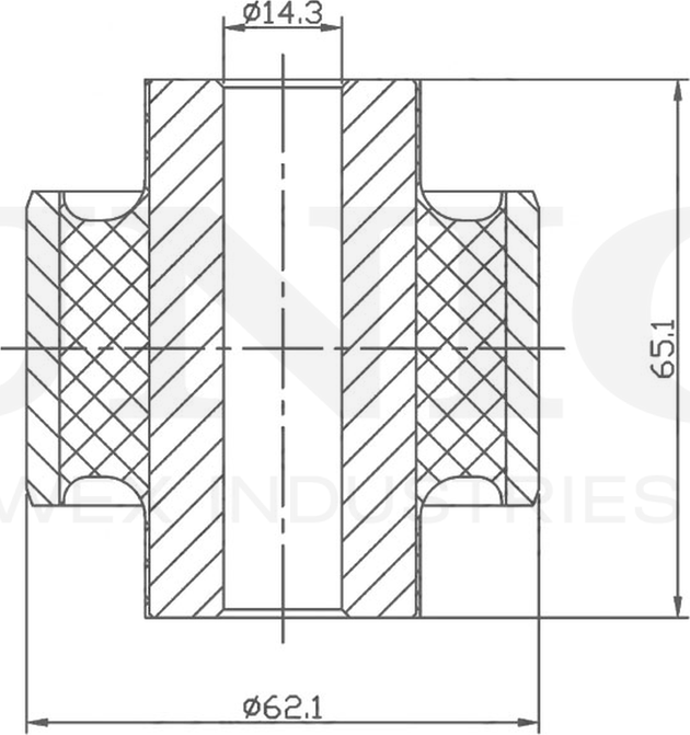 Сайлентблок реактивной тяги (Unio). Артикул RMP-20558