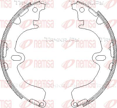 Тормозные колодки Remsa задние для Toyota Corolla E110 1997-2002. Артикул 4380.00