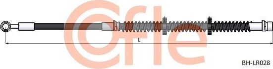 Тормозной шланг Cofle передний для Land Rover Freelander I 1998-2006. Артикул 92.BH.LR028