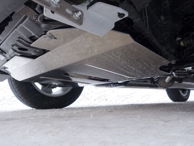 Защита алюминиевая ТСС (4 мм) для картера и КПП Geely Emgrand X7 2015-2026. Артикул ZKTCC00114