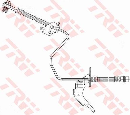 Тормозной шланг TRW. Артикул PHD566