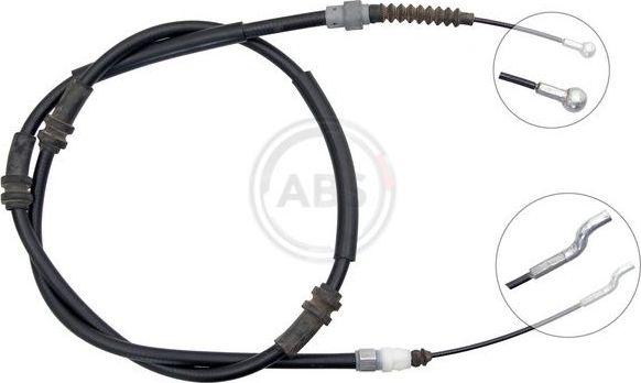 Трос ручника (тросик ручного тормоза) ABS. Артикул K19852