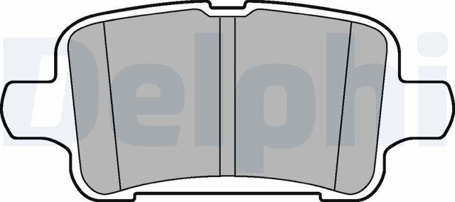 Тормозные колодки Delphi (Low-Metallic) задние для Opel Astra K 2015-2026. Артикул LP3218