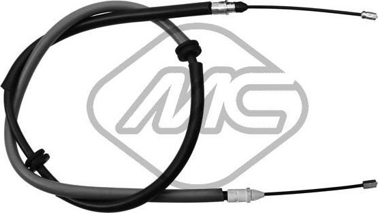 Трос ручника (тросик ручного тормоза) Metalcaucho правый для Renault Kangoo I 2001-2009. Артикул 83123