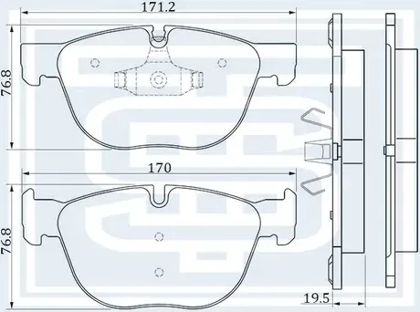 КОЛОДКИ ПЕРЕД E70 (Starke). Артикул 171708