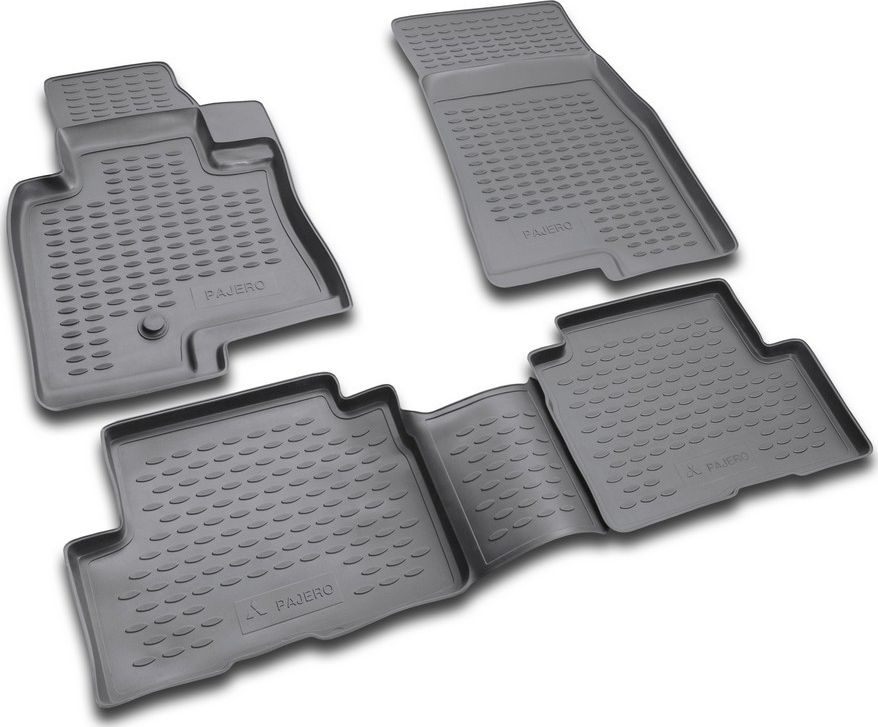 Коврики Element для салона Mitsubishi Pajero III 5-дв. 1999-2006 СЕРЫЕ. Артикул NLC.35.05.211