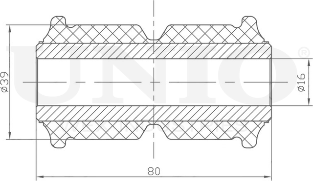 Втулка рессоры (Unio). Артикул RMP-10235