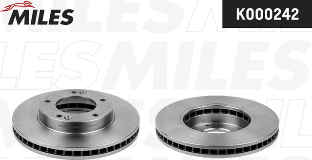 Тормозной диск Miles передний для Kia Sorento I 2002-2011. Артикул K000242