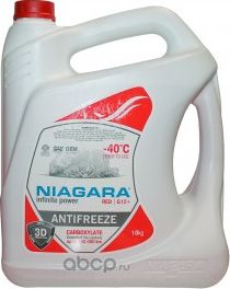 Антифриз G12+ Ниагара готовый (красный) 5л (Niagara). Артикул 001001001011