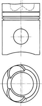 Поршневая група Kolbenschmidt для Volvo  F12 1987-1995. Артикул 90081600