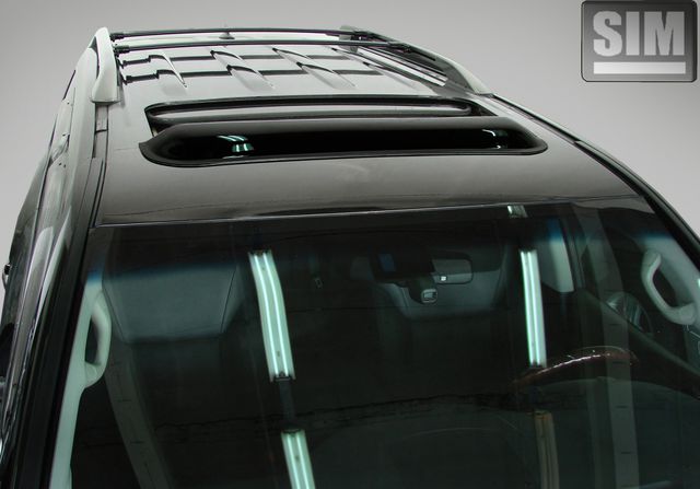 Дефлектор SIM для люка Toyota Land Cruiser 200 рестайлинг 2015-2024 Темный. Артикул S-UFLC07
