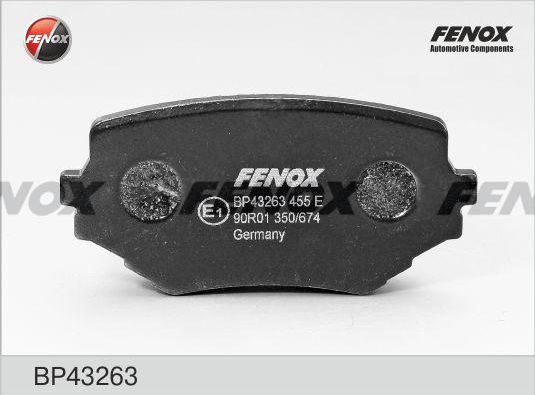 Тормозные колодки Fenox. Артикул BP43263