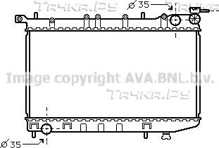 Радиатор охлаждения двигателя AVA. Артикул DN2174
