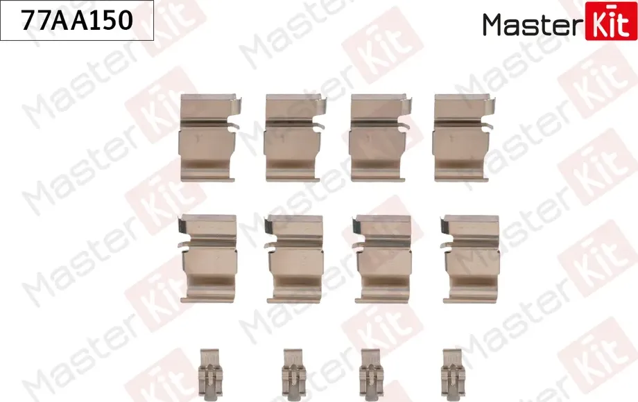 77AA150 Комплект установочный тормозных колодок Toyota LAND CRUISER PRADO (_J15_) 2009 - (Master KIT). Артикул 77aa150