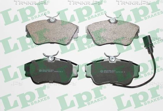 Тормозные колодки LPR передние для Volkswagen Transporter T4 1990-2003. Артикул 05P977