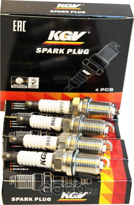 Свеча зажигания KGV Москвич 3, MITSUBISHI OUTLANDER I 2.4, MITSUBISHI LANCER V, KGV. Артикул BKR5E11