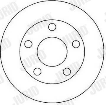 Тормозной диск Jurid задний для Audi A4 I (B5) 1995-2001. Артикул 562005J