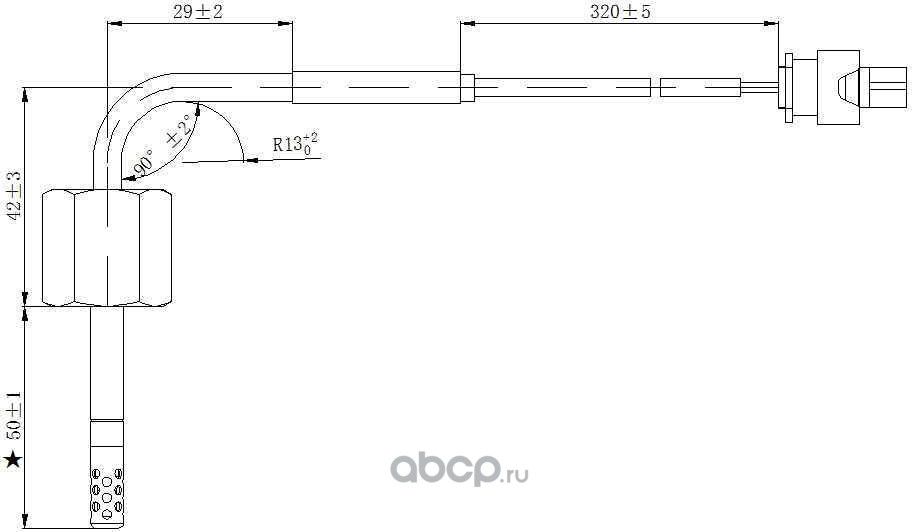 Датчик температуры выхлопных газов MERCEDES-BENZ C320  C350  CLS320  CLS350  E280  E300  E320  GL320 (Magtechnic). Артикул mag0027og