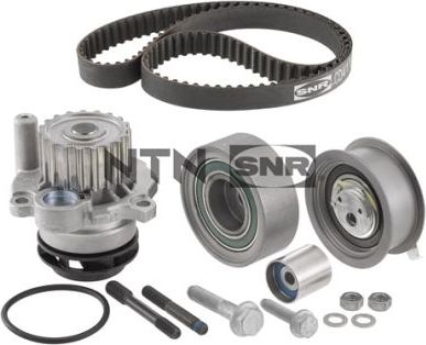 Помпа (водяной насос) с комплектом ремня ГРМ NTN / SNR. Артикул KDP457.680