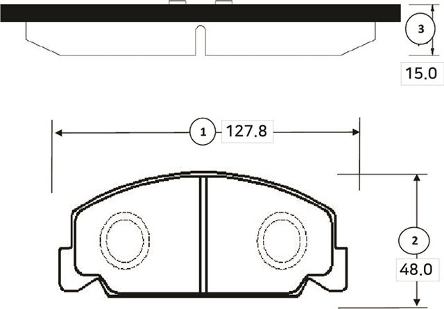 Тормозные колодки CTR передние для Honda Accord III 1985-1989. Артикул GK0322
