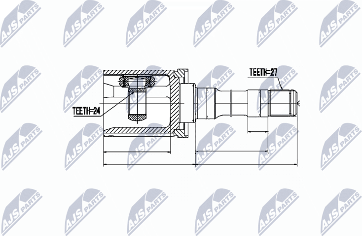 Шрус внутренний (граната) NTY. Артикул NPW-BM-014