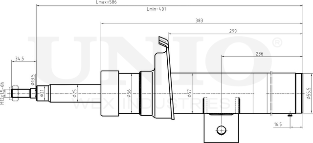 Амортизатор подвески (Unio). Артикул SAB-10259