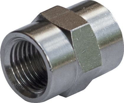 Соединение Camozzi 1/4 мама - 1/4 мама. Артикул 2543 1/4