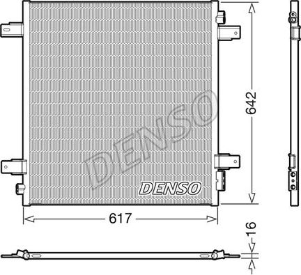 Радиатор кондиционера (конденсатор) Denso. Артикул DCN46027