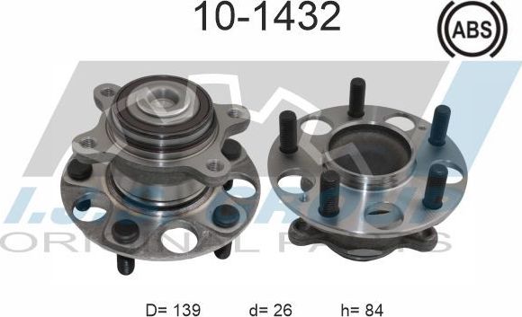 Ступица колеса с интегрированным подшипником IJS Group Technology & Quality. Артикул 10-1432
