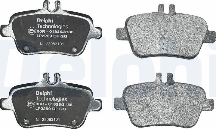 Тормозные колодки Delphi (Low-Metallic). Артикул LP2289