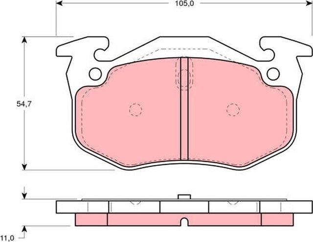 Тормозные колодки TRW. Артикул GDB1217