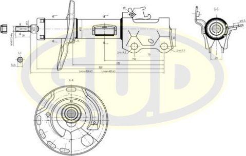 Амортизатор G.U.D.. Артикул GSA339700