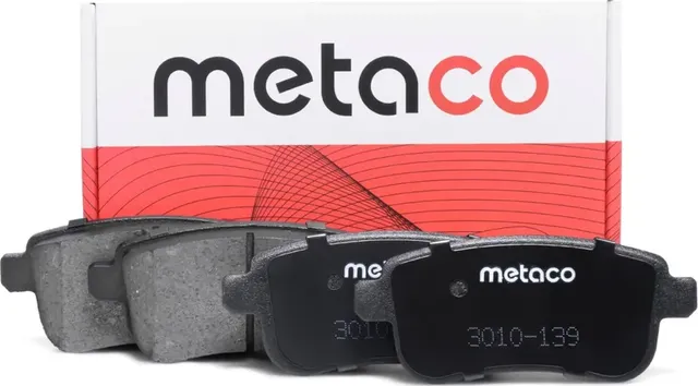 Колодки тормозные задние дисковые к-кт (Metaco). Артикул 3010139