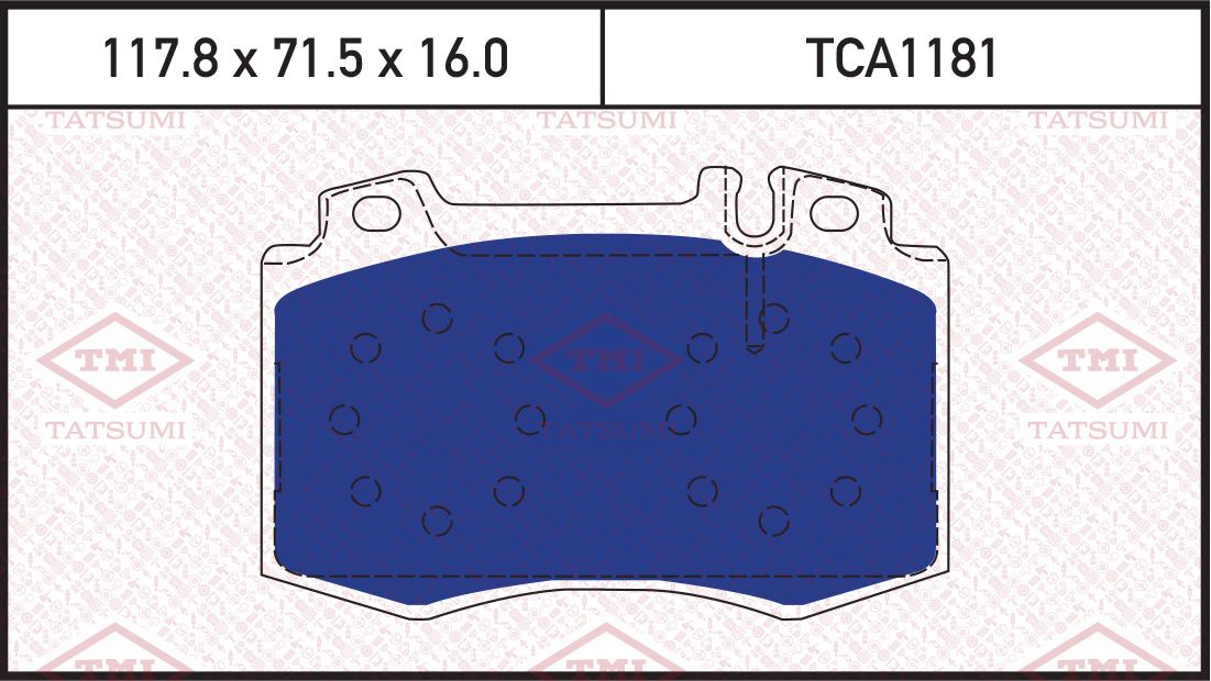 Колодки тормозные MB W163/W220 98- перед.с датчиком (Tatsumi). Артикул TCA1181