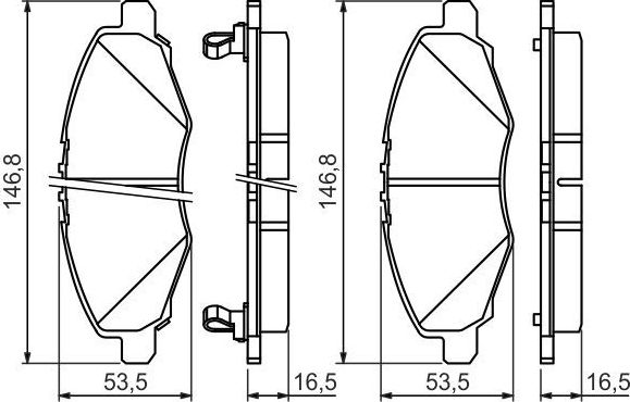 Тормозные колодки Bosch. Артикул 0 986 494 326