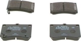 Тормозные колодки Bosch (Low-Metallic) передние для Mazda MX-3 I 1991-1998. Артикул 0 986 460 974