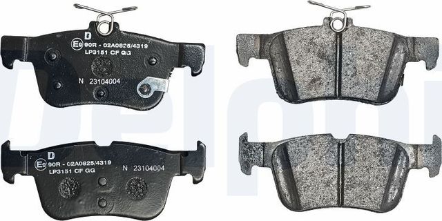 Тормозные колодки Delphi (Low-Metallic). Артикул LP3151