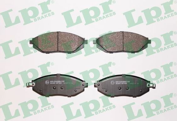 Тормозные колодки LPR. Артикул 05P1629